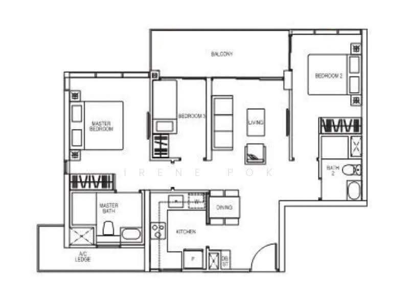 The Poiz Residences, 2 Meyappa Chettiar Road, Macpherson / Potong Pasir, 3 Bedrooms, 936 sqft, Condominium For Rent, by Irene Pok, 23311485 - PropertyGuru.com.sg