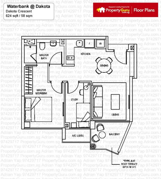Waterbank at Dakota, 72 Dakota Crescent, 1 Bedroom, 624 sqft, Condominium For Rent, by Adrian Yap, 23315389 - PropertyGuru.com.sg
