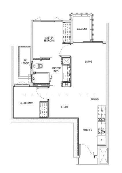 Forest Woods, Hougang / Punggol / Sengkang, 2 Bedrooms, 659 sqft, Condominium For Rent, by Marilyn Yee, 23334567 - PropertyGuru.com.sg
