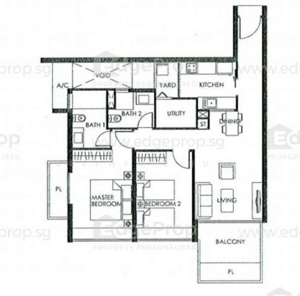 The Metropolitan Condominium, 8 Alexandra View, 2 Bedrooms, 1,033 sqft, Condominium For Rent, by Stephanie Quek, 23336284 - PropertyGuru.com.sg