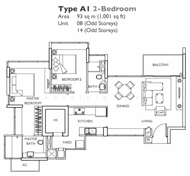 The Esta, Amber Gardens, 2 Bedrooms, 1,001 sqft, Condominium For Rent, by Patricia See, 23338824 - PropertyGuru.com.sg