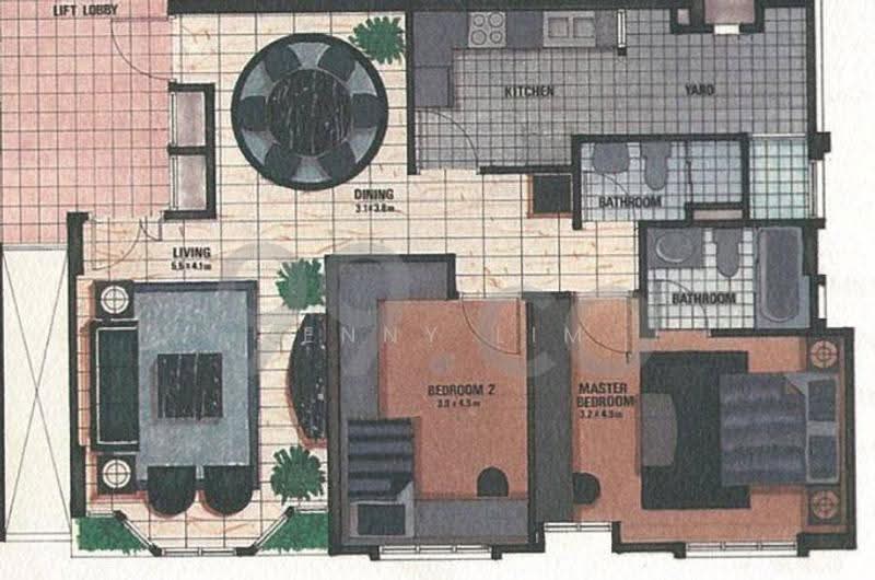 Euro-Asia Court, 7 River Valley Close, Orchard / River Valley, 2 Bedrooms, 1,066 sqft, Apartment For Rent, by Benny Lim Kok Boon, 23348751 - PropertyGuru.com.sg