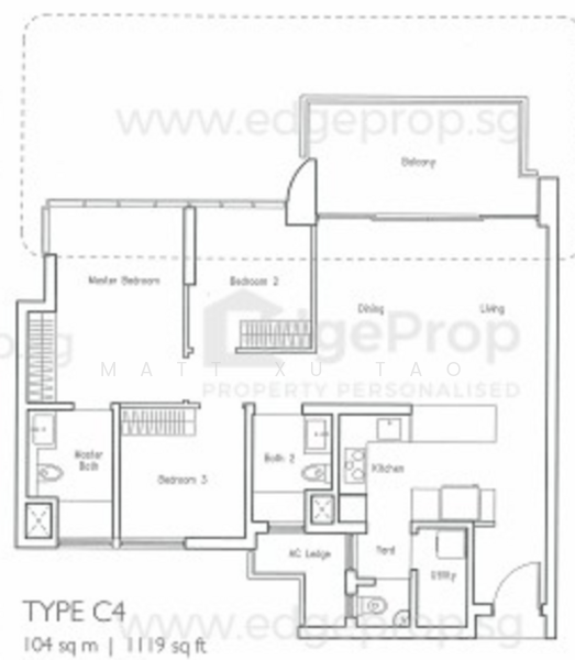 Lakeville, 7 jurong lake link, 3 Bedrooms, 1,119 sqft, Condominium For Rent, by Matt Xu Tao, 23363812 - PropertyGuru.com.sg