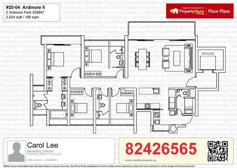 Ardmore II, 2 Ardmore Park, Tanglin / Holland / Bukit Timah, 4 Bedrooms, 2,024 sqft, Condominium For Rent, by Carol Lee, 23364480 - PropertyGuru.com.sg