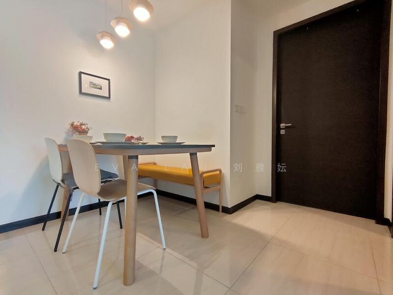 Previous setup for dining area 
(Space is used to place a baby playpen now)