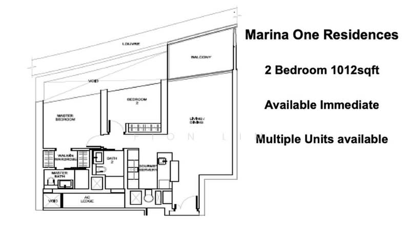 Marina One Residences, 23 Marina Way, City & South West (D01-08), Boat Quay / Raffles Place / Marina, 2 Bedrooms, 1,012 sqft, Condominium For Sale, by Fion Lim, 23381850 - PropertyGuru.com.sg