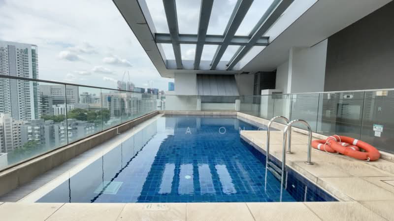 The Verve, 23 Jalan Rajah Road, 1 Bedroom, 614 sqft, Condominium For Rent, by Linda Ong, 23383866 - Rooftop Pool (20th Floor) - PropertyGuru.com.sg