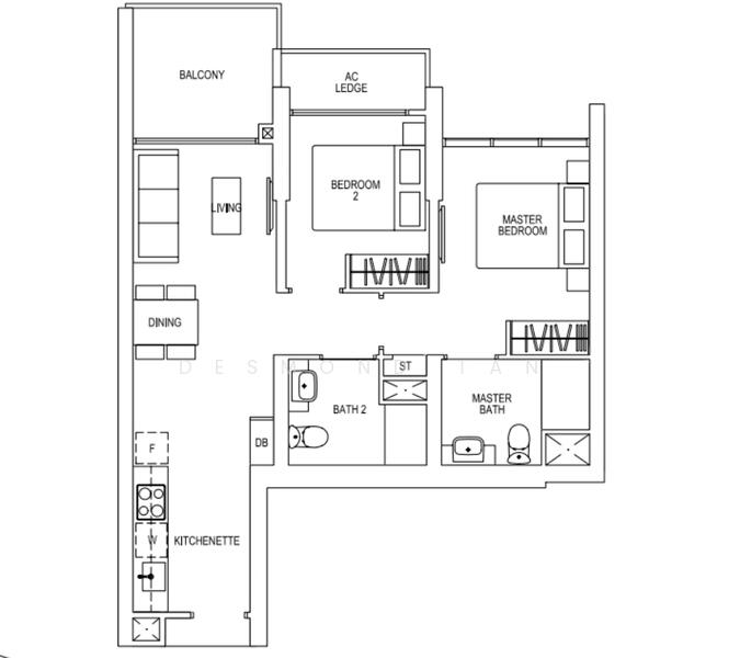 Parc Riviera, 103 West Coast Vale, 2 Bedrooms, 710 sqft, Condominium For Rent, by Desmond Tan, 23386979 - PropertyGuru.com.sg