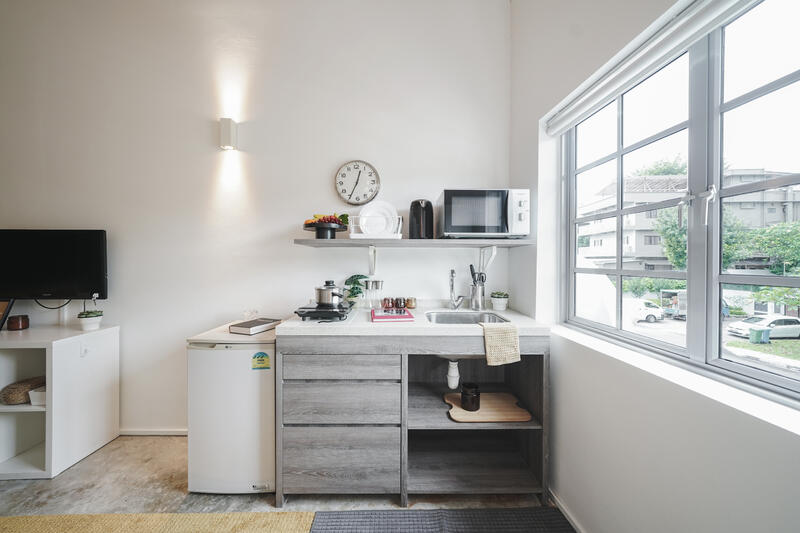 32A South Buona Vista Road, , 1 Bedroom, 236 sqft, Shophouse For Rent, by Cove, 23388568 - Room 202 - kitchenette - PropertyGuru.com.sg