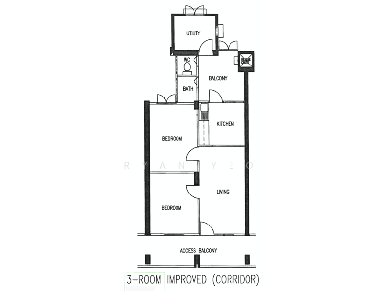 157 Mei Ling Street, 157 Mei Ling Street, 2 Bedrooms, 743 sqft, HDB Flat For Sale, by Ryan Yeo, 23392335 - PropertyGuru.com.sg