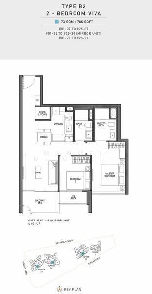 Seaside Residences, 10 Siglap Link, East Coast / Marine Parade, 2 Bedrooms, 786 sqft, Apartment For Rent, by Manuel M Chiong, 23393787 - 2 Bed 2 Bath Unit - PropertyGuru.com.sg