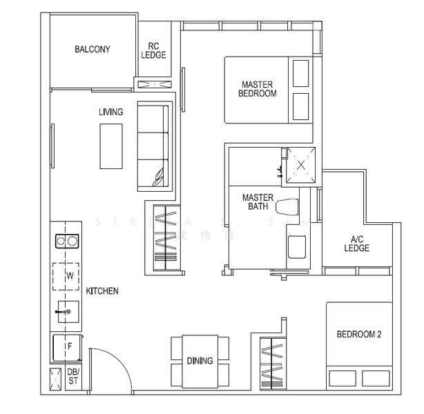 Sims Urban Oasis, 2 Sims Drive, Eunos / Geylang / Paya Lebar, 2 Bedrooms, 624 sqft, Condominium For Rent, by Stella S Sim, 23413459 - PropertyGuru.com.sg