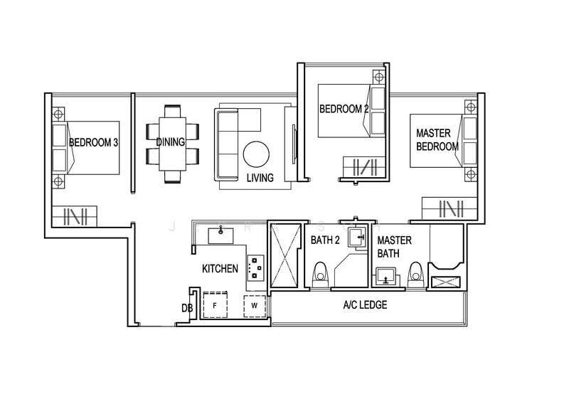 Symphony Suites, 3 Yishun Close, Sembawang / Yishun, 3 Bedrooms, 797 sqft, Condominium For Rent, by Jerra Soh, 23415053 - PropertyGuru.com.sg