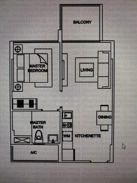 La Fiesta, 60 Sengkang Square, Hougang / Punggol / Sengkang, 1 Bedroom, 452 sqft, Condominium For Rent, by Josephine Gan, 23435125 - PropertyGuru.com.sg