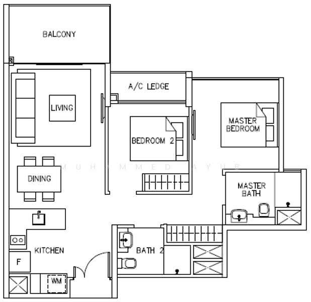 Ripple Bay, 12 Pasir Ris Link, Pasir Ris / Tampines, 2 Bedrooms, 775 sqft, Condominium For Rent, by Muhammed Ayub, 23465993 - PropertyGuru.com.sg