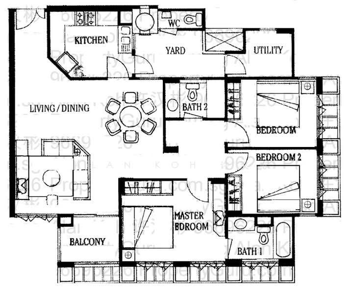 Hume Park II, 29 Hume Avenue, 3 Bedrooms, 1,356 sqft, Condominium For Rent, by Alan Koh 许汉彬, 23467914 - PropertyGuru.com.sg
