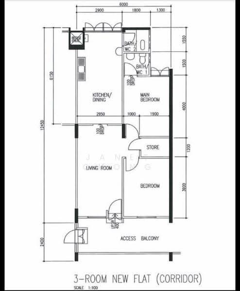 305 Clementi Avenue 4, 305 Clementi Avenue 4, Buona Vista / West Coast / Clementi New Town, Room Rental, 120 sqft, HDB Flat For Rent, by Janet Chong, 23480029 - PropertyGuru.com.sg
