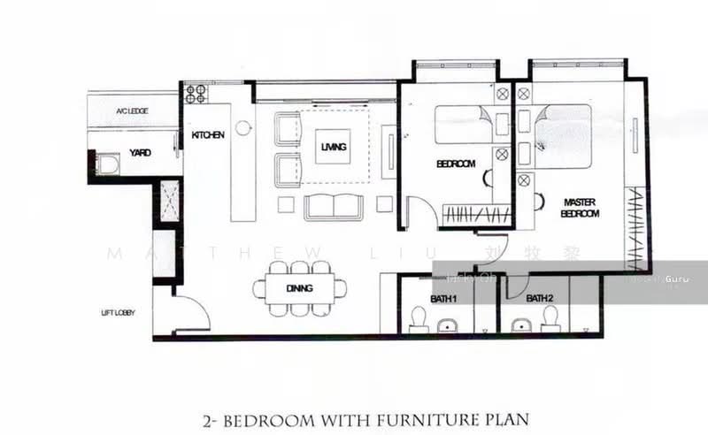 Chelsea Grove, 2A Martaban Road, 2 Bedrooms, 958 sqft, Apartment For Sale, by Matthew Liu 刘牧黎, 23489825 - PropertyGuru.com.sg