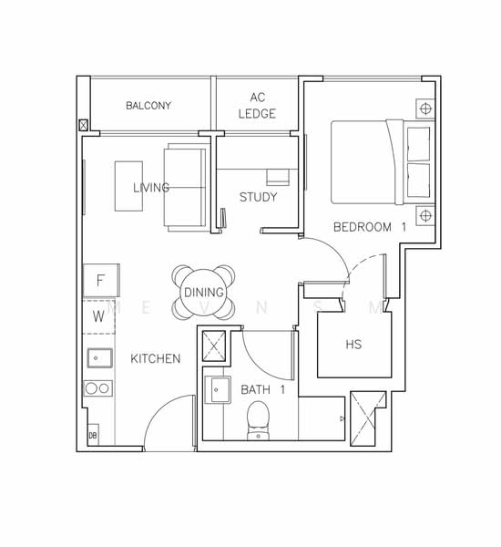 Rezi 35, 20 Lorong 35 Geylang, 1 Bedroom, 452 sqft, Apartment For Rent, by Melvin Sim, 23507434 - PropertyGuru.com.sg