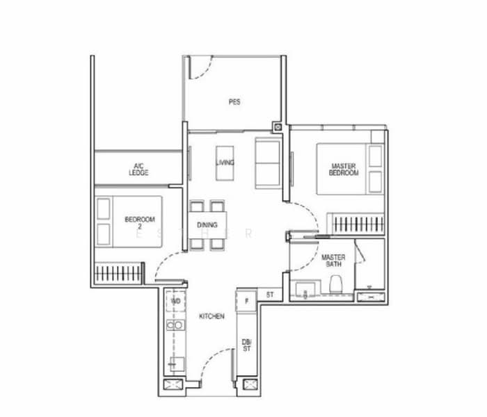 The Tapestry, 63 Tampines Street 86, 2 Bedrooms, 603 sqft, Condominium For Rent, by Esther Cai, 23515091 - PropertyGuru.com.sg
