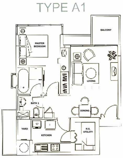 Grosvenor View, 1 Lengkong Empat, 1 Bedroom, 657 sqft, Condominium For Rent, by Patricia See, 23516480 - PropertyGuru.com.sg