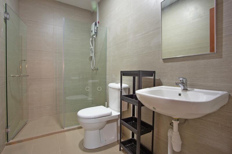 Orange bathroom