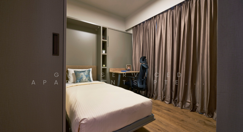 2 Penthouse - 2nd Bedroom with twin Murphy Bed
