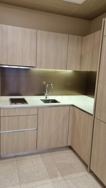 Kitchen with hidden fridge