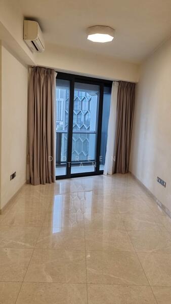 Living room with a good size balcony