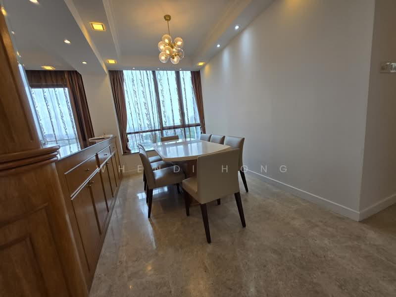 One Amber, 3 Amber Gardens, East Coast / Marine Parade, 4 Bedrooms, 1,701 sqft, Condominium For Rent, by Whendi Hong, 23530827 - 4th Bedroom - converted to a exclusive dining area (Marble table and chairs to remain). - PropertyGuru.com.sg
