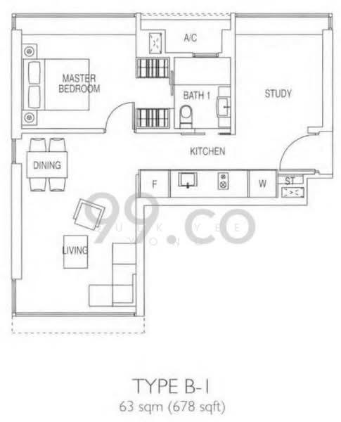 Citylights, 86 Jellicoe Road, 2 Bedrooms, 678 sqft, Condominium For Rent, by Quek Yee Yong, 23533092 - PropertyGuru.com.sg