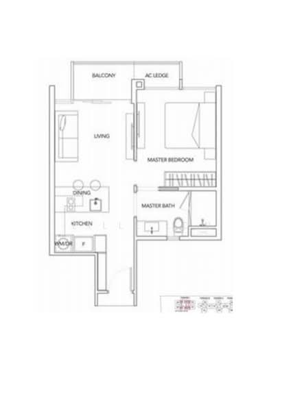 Palm Isles, 42 Flora Drive, 1 Bedroom, 517 sqft, Condominium For Rent, by Lille Low, 23533686 - PropertyGuru.com.sg