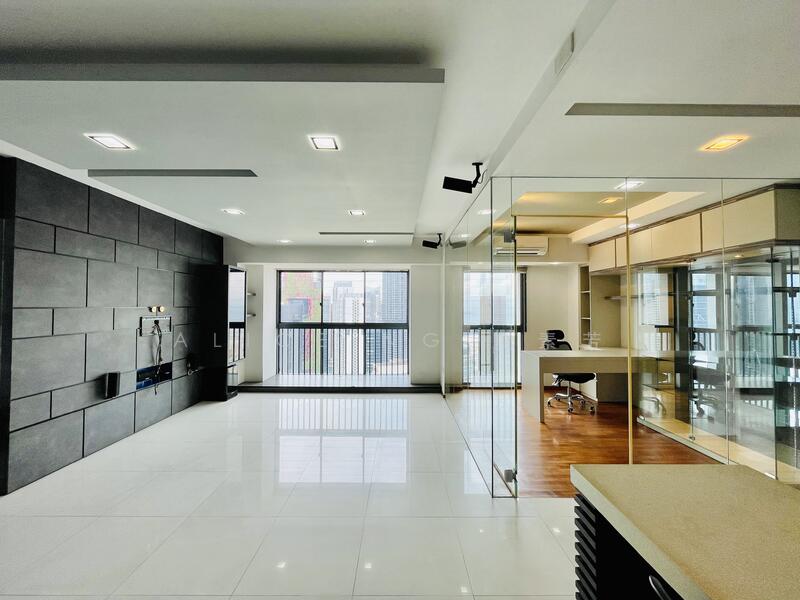 spacious living room