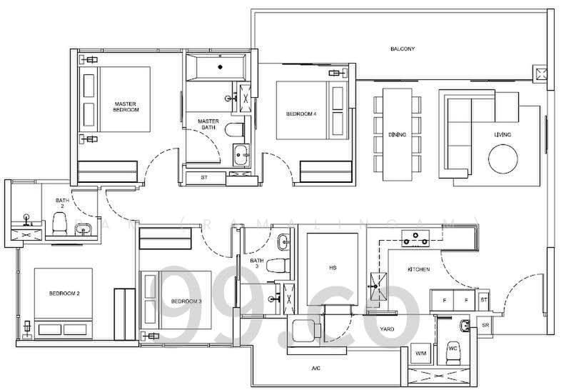 Riversails, 12 Upper Serangoon Crescent, 4 Bedrooms, 1,367 sqft, Condominium For Rent, by Ram (Ramalingam), 23543267 - PropertyGuru.com.sg