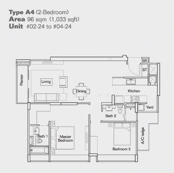 Tierra Vue, 42 St. Patrick'S Road, 2 Bedrooms, 1,033 sqft, Condominium For Rent, by Jason Ang, 23553881 - PropertyGuru.com.sg