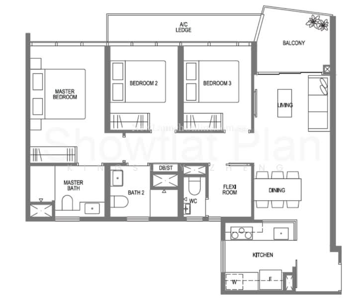 Lake Grande, 2 Jurong Lake Link, 3 Bedrooms, 947 sqft, Condominium For Rent, by Kingsley Zheng 鄭鈞鴻, 23559335 - PropertyGuru.com.sg