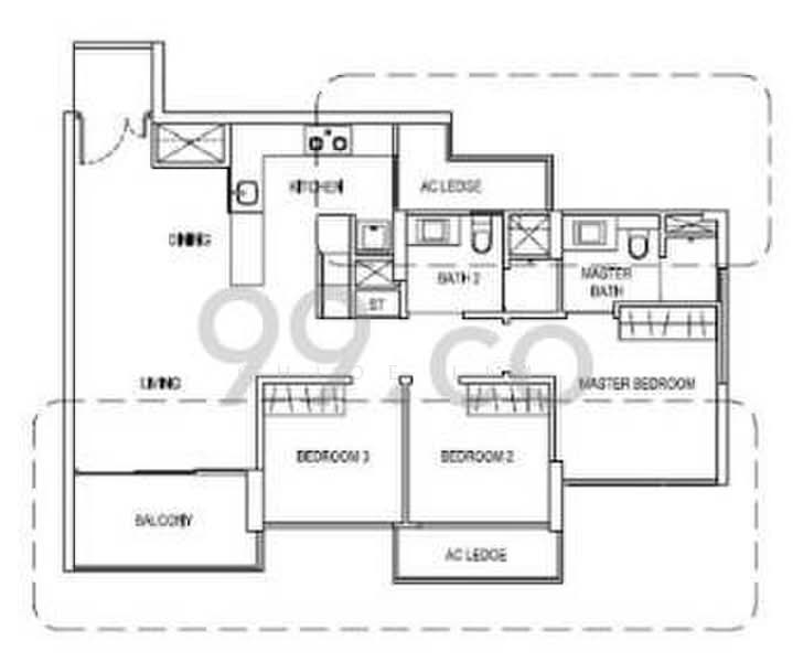 J Gateway, 2 Gateway Drive, 3 Bedrooms, 947 sqft, Condominium For Rent, by Chloe Lim, 23561001 - PropertyGuru.com.sg