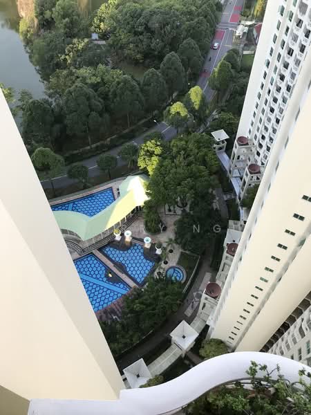 Guilin View, 24 Bukit Batok Street 52, 2 Bedrooms, 1,237 sqft, Condominium For Rent, by Merry Ng, 23561736 - Pool view from living room - PropertyGuru.com.sg