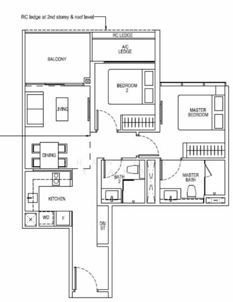 The Tapestry, 51 Tampines Street 86, 2 Bedrooms, 700 sqft, Condominium For Rent, by Chan Wei Xiang, 23563951 - PropertyGuru.com.sg