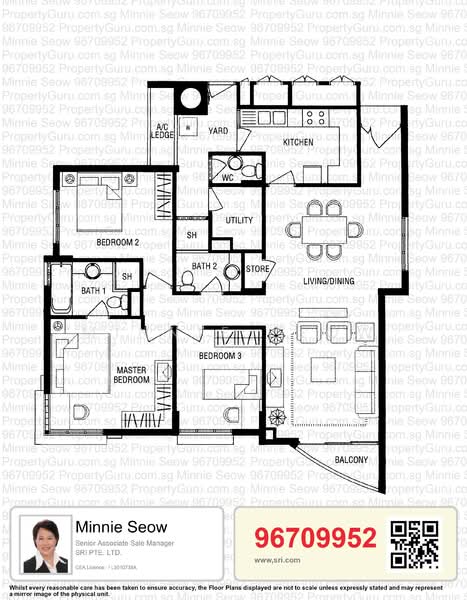 Parc Palais, 53 Hume Avenue, 3 Bedrooms, 1,335 sqft, Condominium For Sale, by Minnie Seow, 23565979 - PropertyGuru.com.sg