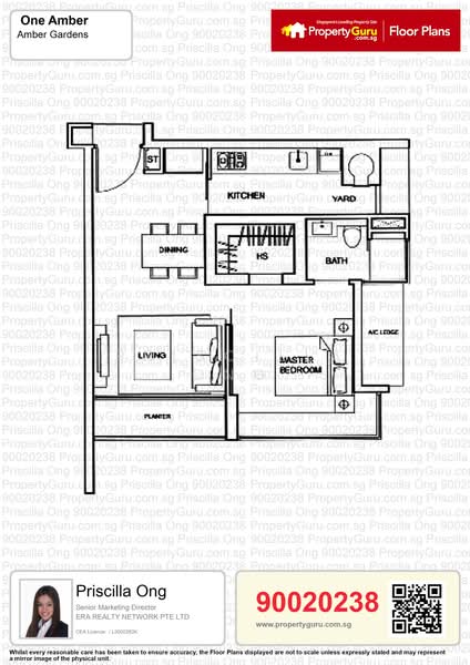 One Amber, 1 Amber Gardens, 1 Bedroom, 570 sqft, Condominium For Rent, by Priscilla Ong, 23567692 - PropertyGuru.com.sg