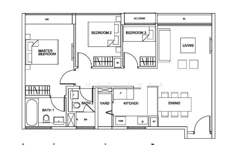 RV Residences, 471 River Valley Road, Tanglin / Holland / Bukit Timah, 3 Bedrooms, 850 sqft, Condominium For Rent, by James Shea, 23569892 - PropertyGuru.com.sg