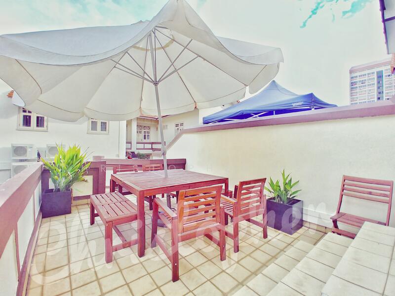 Almost Black-White House Colonial Home, Boon Keng, McNair, May, Novena, Farrer, 2 Bedrooms, 2,127 sqft, Conservation House For Rent, by Christopher Ngo, 23570560 - PropertyGuru.com.sg