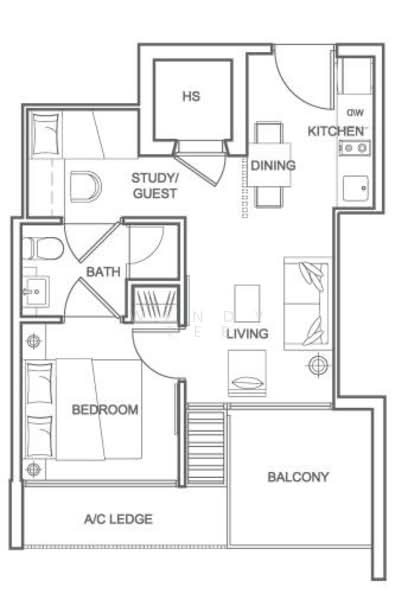 Centra Residence, 8 Lorong 7 Geylang, 1 Bedroom, 452 sqft, Condominium For Rent, by Wendy Tee, 23571937 - PropertyGuru.com.sg