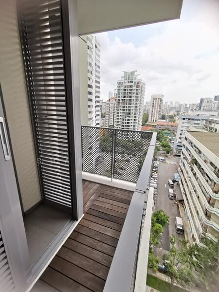 View from the balcony on mid floor