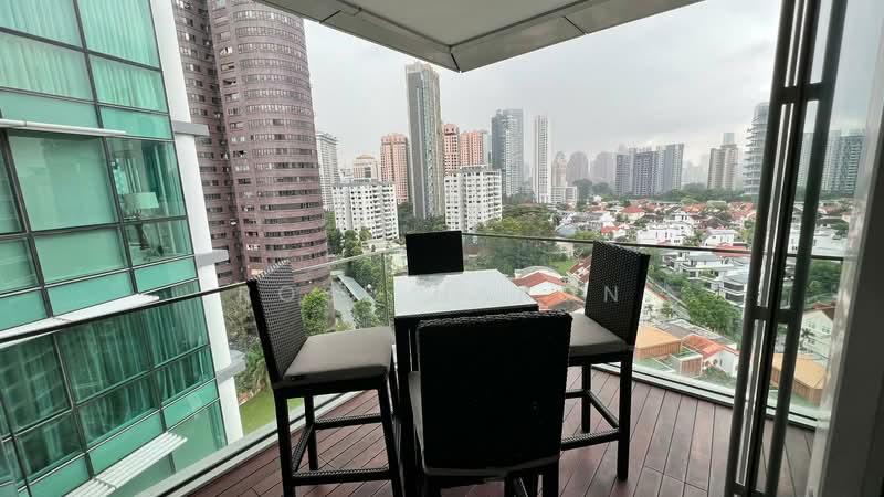 The Grange, 3 Grange Garden, 3 Bedrooms, 1,766 sqft, Condominium For Rent, by Rose Haron, 23595912 - Big balcony with great view of the city - PropertyGuru.com.sg