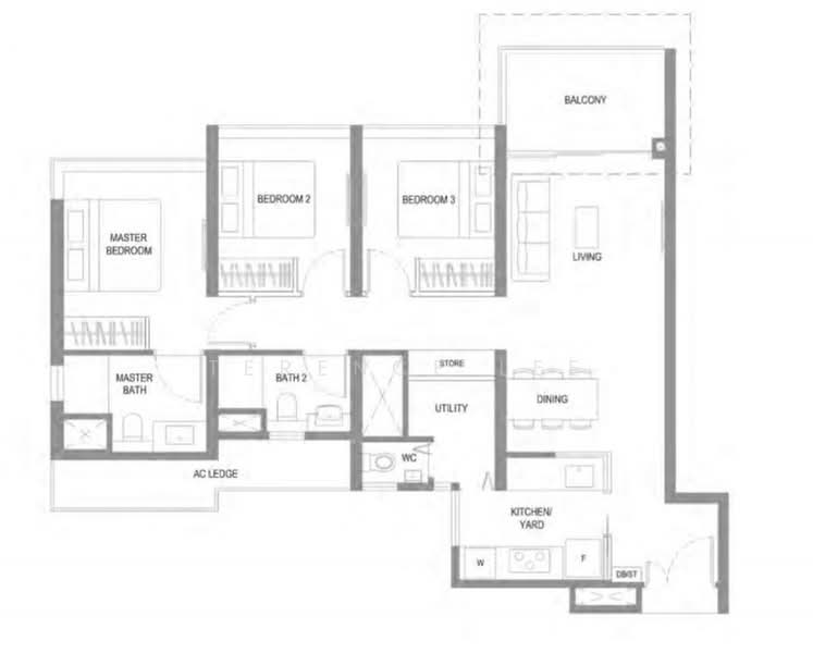 Twin VEW, 91 West Coast Vale, 3 Bedrooms, 1,066 sqft, Condominium For Rent, by Terence Lee, 23616599 - PropertyGuru.com.sg