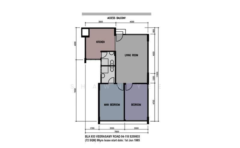 633 Veerasamy Road, 633 Veerasamy Road, Farrer Park / Serangoon Rd, Room Rental, 773 sqft, HDB Flat For Rent, by Shawn Yee, 23617493 - PropertyGuru.com.sg
