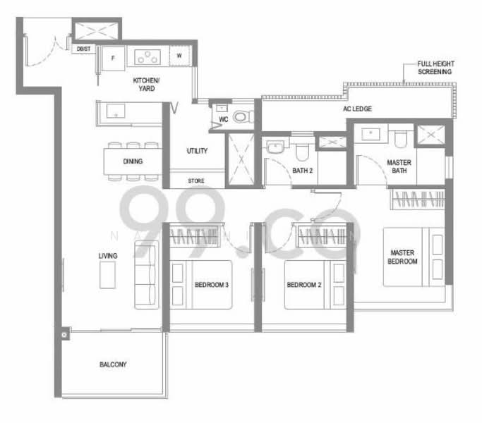 Twin VEW, 93 West Coast Vale, 3 Bedrooms, 1,055 sqft, Condominium For Sale, by Natashia Tan, 23617591 - PropertyGuru.com.sg