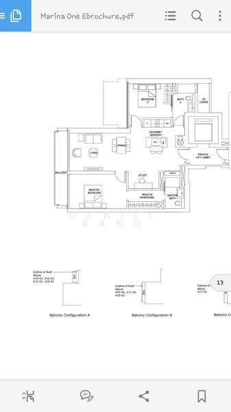 Marina One Residences, 21 Marina Way, Boat Quay / Raffles Place / Marina, 2 Bedrooms, 1,141 sqft, Condominium For Sale, by Daniel Kang, 23623947 - PropertyGuru.com.sg